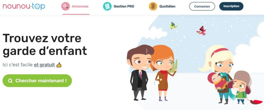 Nounou-top est le site référence, gratuit et avec énormément de babysitters disponibles partout en France !