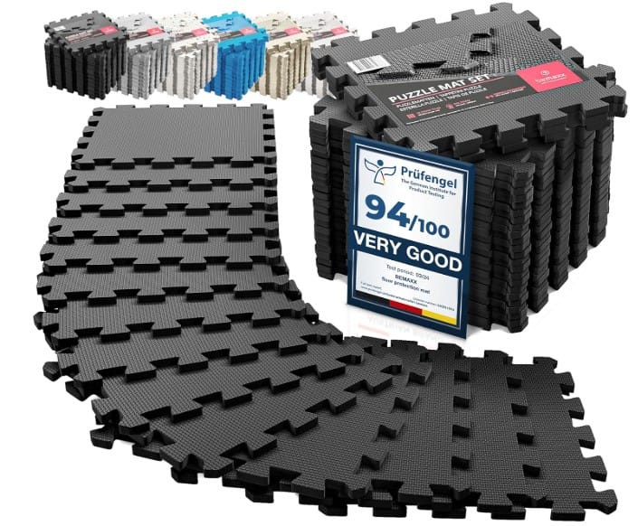 Ces dalles sont géniales pour faire du sport et de la gym chez soi.